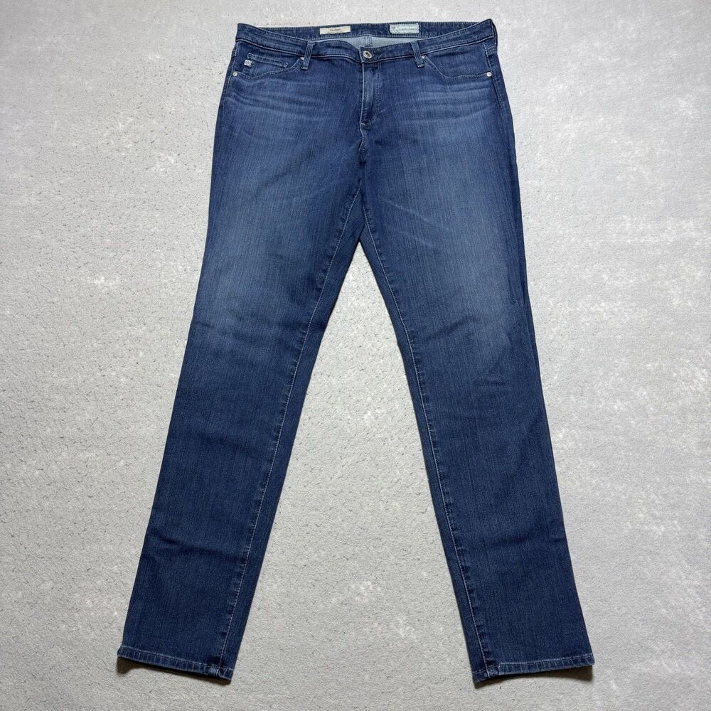 AG Adriano Goldschmied the Prima Mid-Rise Cigarette Jeans Women’s 28 Dark Wash